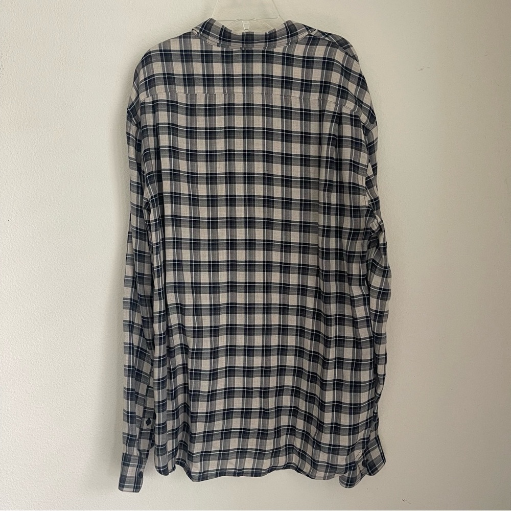 Vince Lyocell Checkered Button Down Long Sleeve S… - image 6